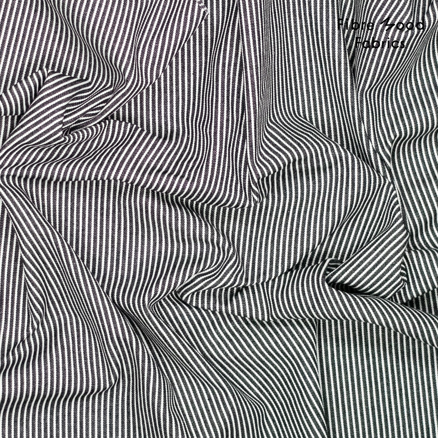 Denim katoen gestreept (Marwi)