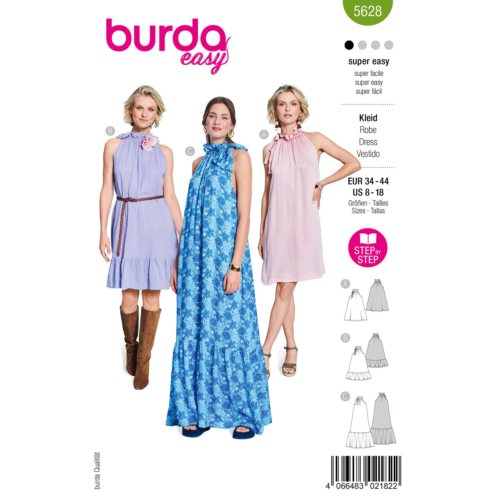 Burda 5628 jurk
