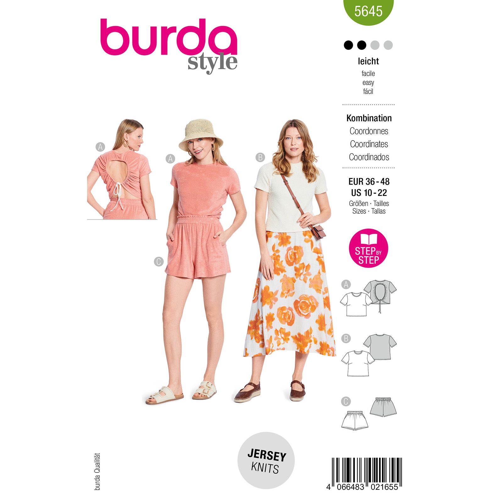 Burda 5645 combinatie