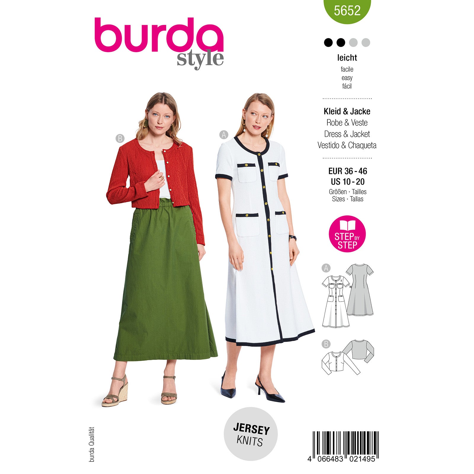 Burda 5652 jurk en vest