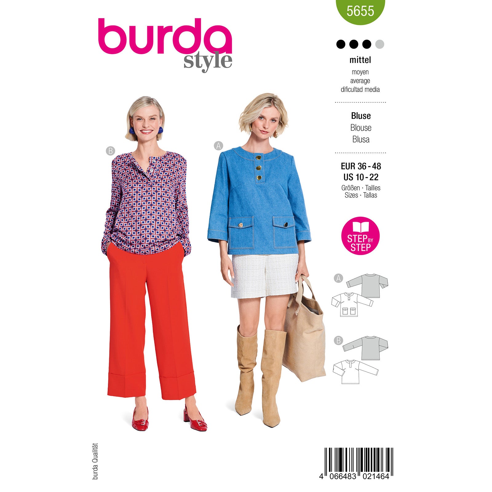Burda 5655 blouse