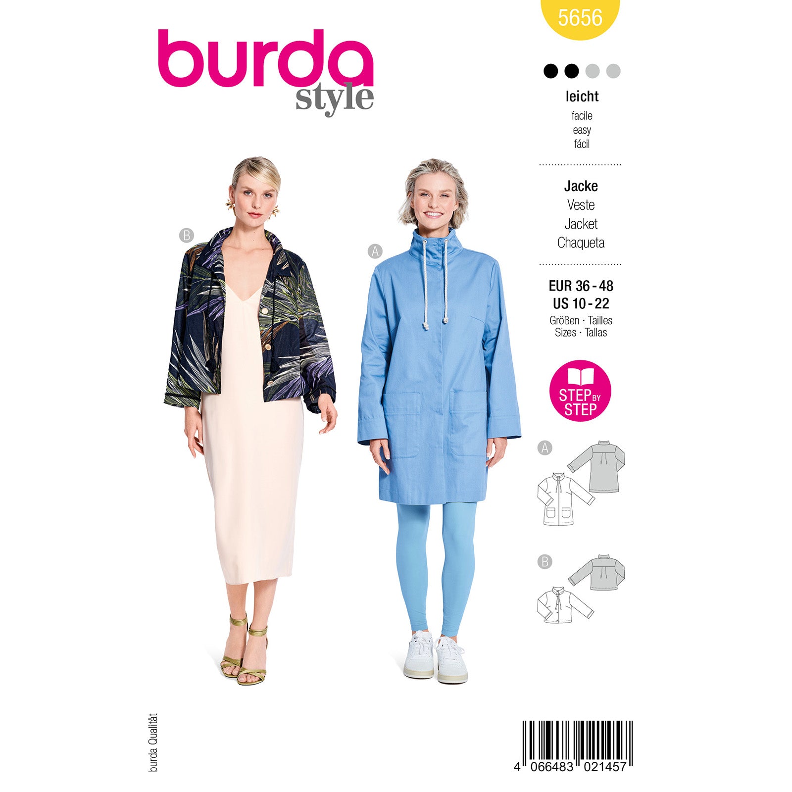 Burda 5656 vest 36-48