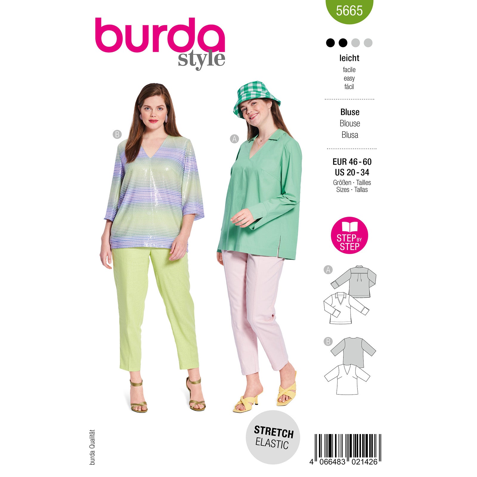 Burda 5665 blouse