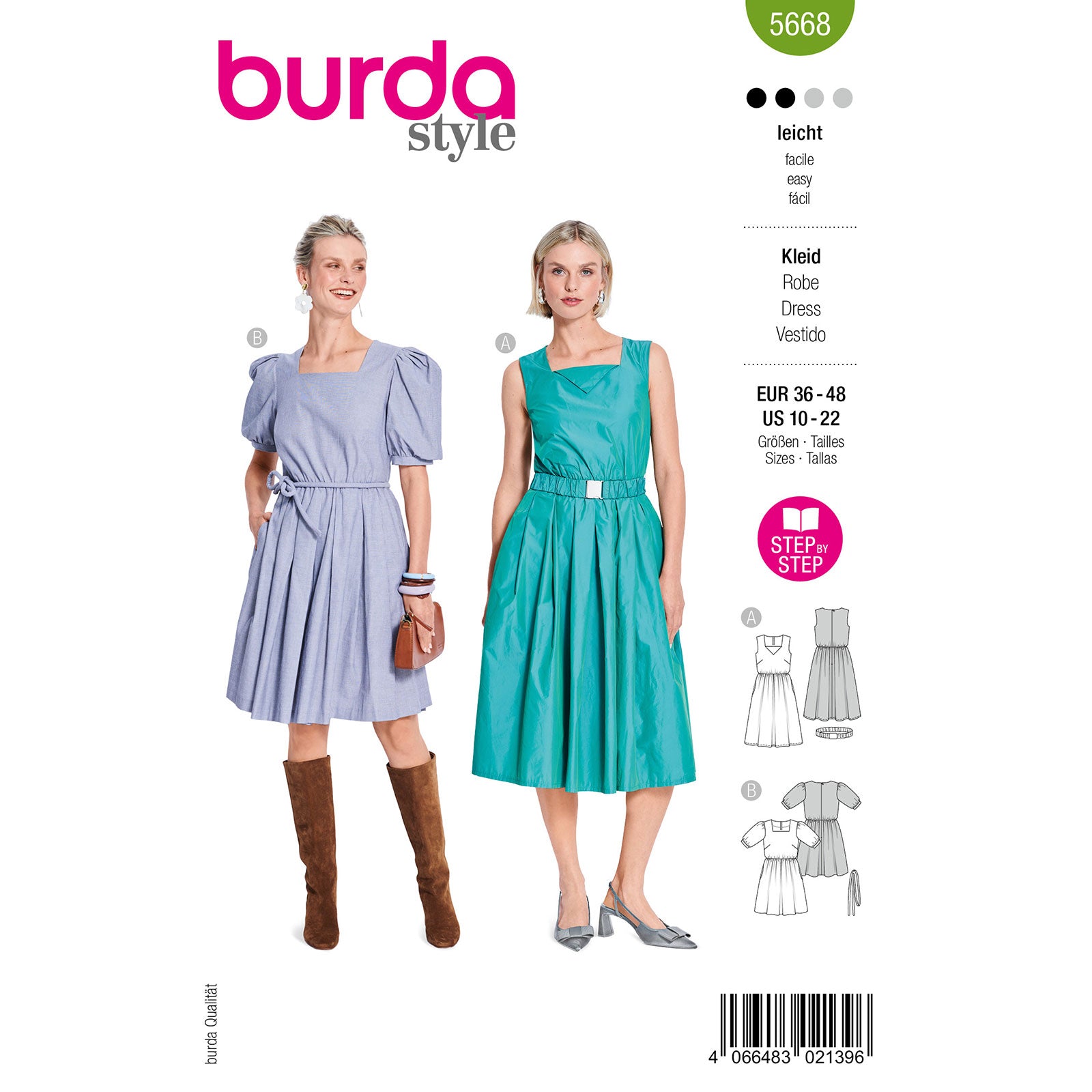 Burda 5668 jurk