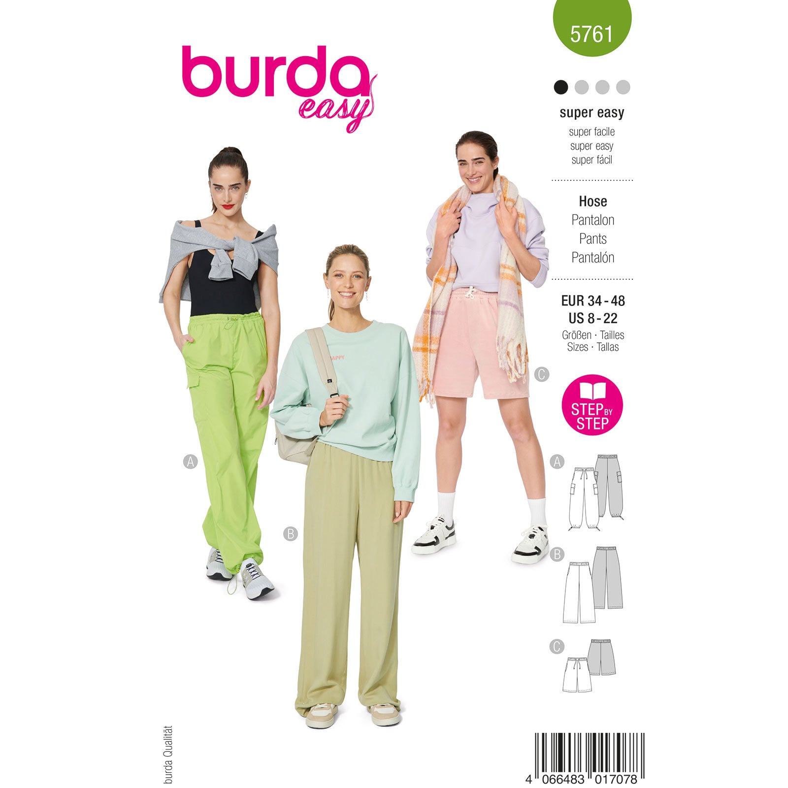 Burda 5761 dames broek
