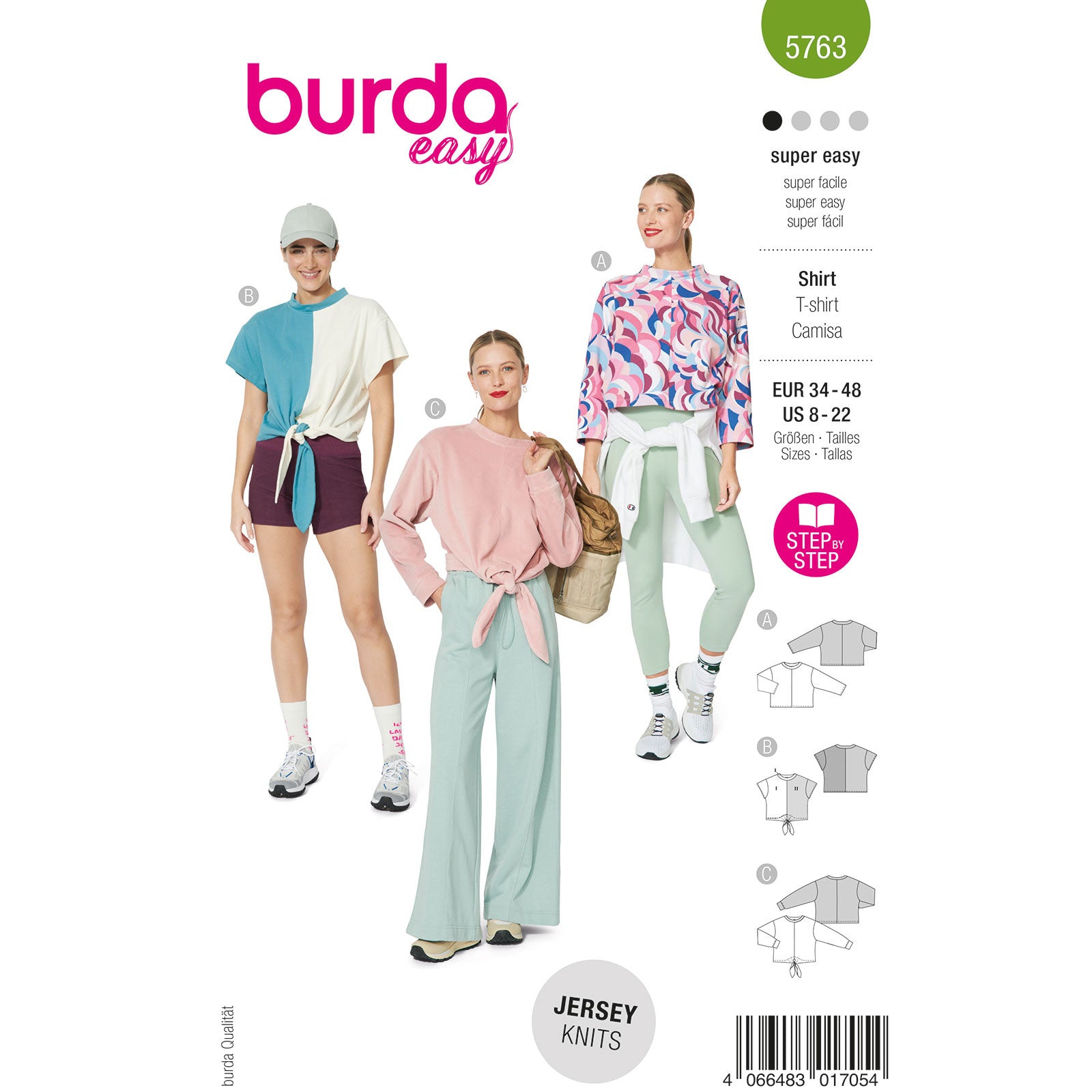 Burda 5763 dames shirt