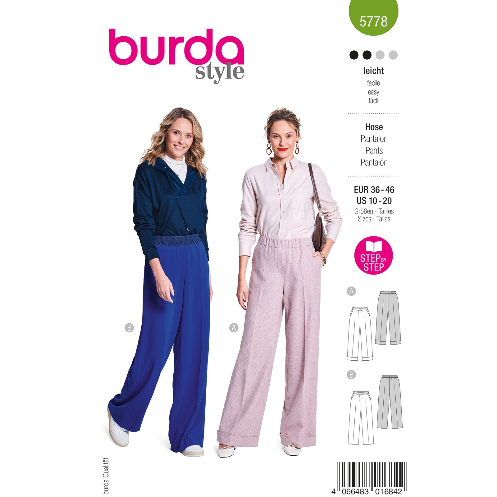 Burda 5778 dames broek