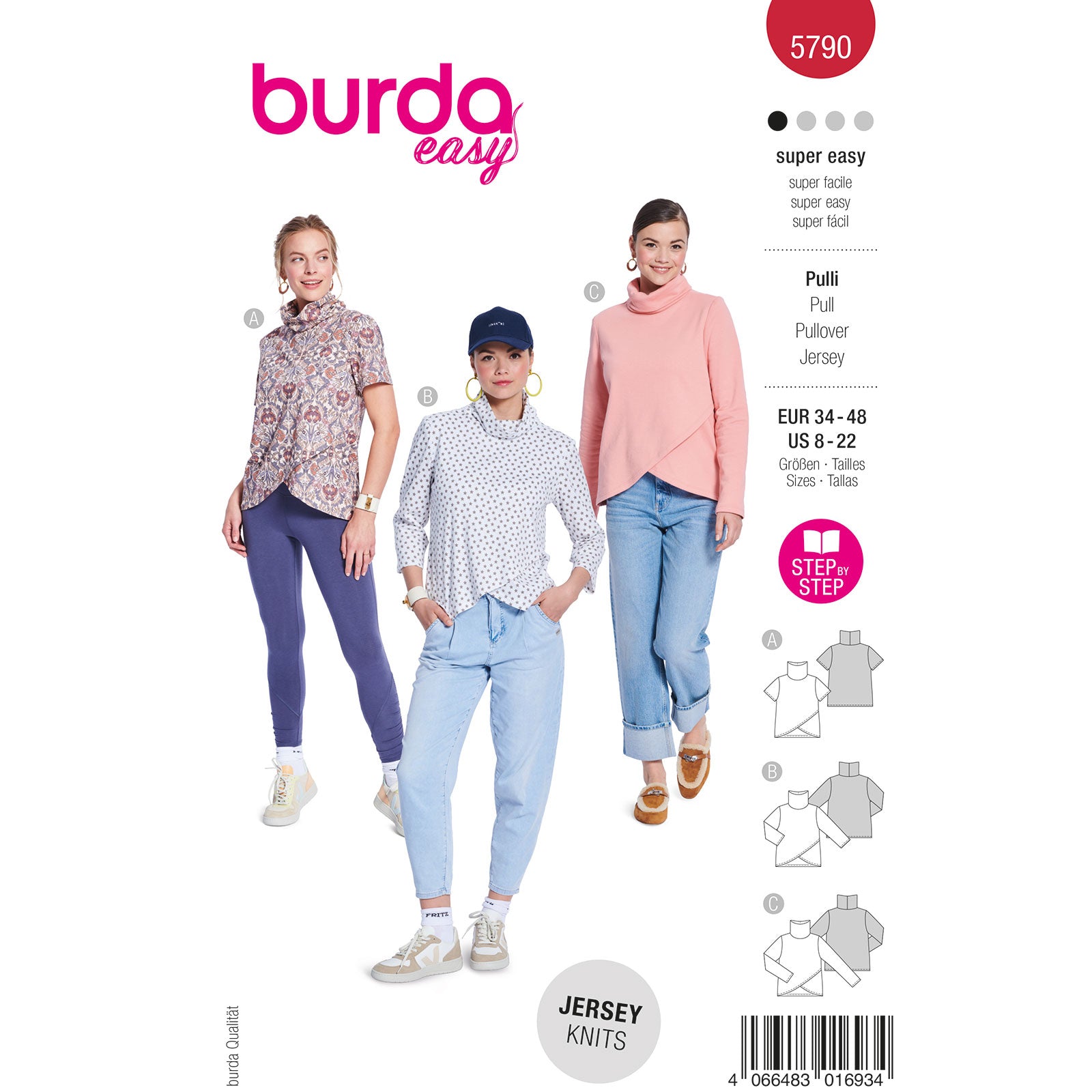 Burda 5790 dames shirt