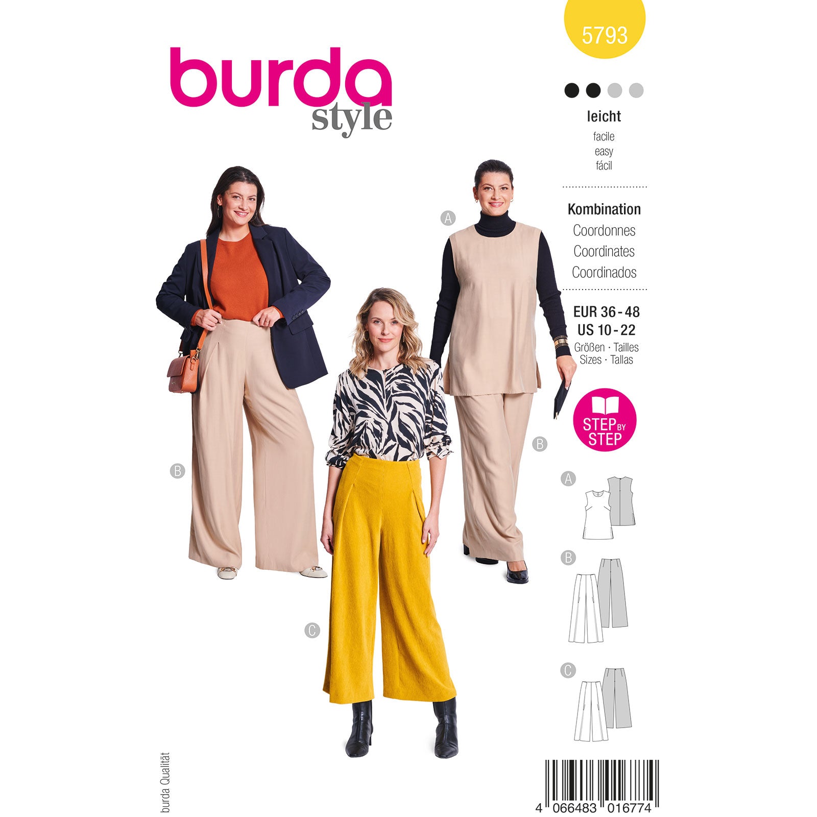 Burda 5793 dames combinatie