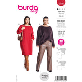 Burda 5796 dames top (curvy)