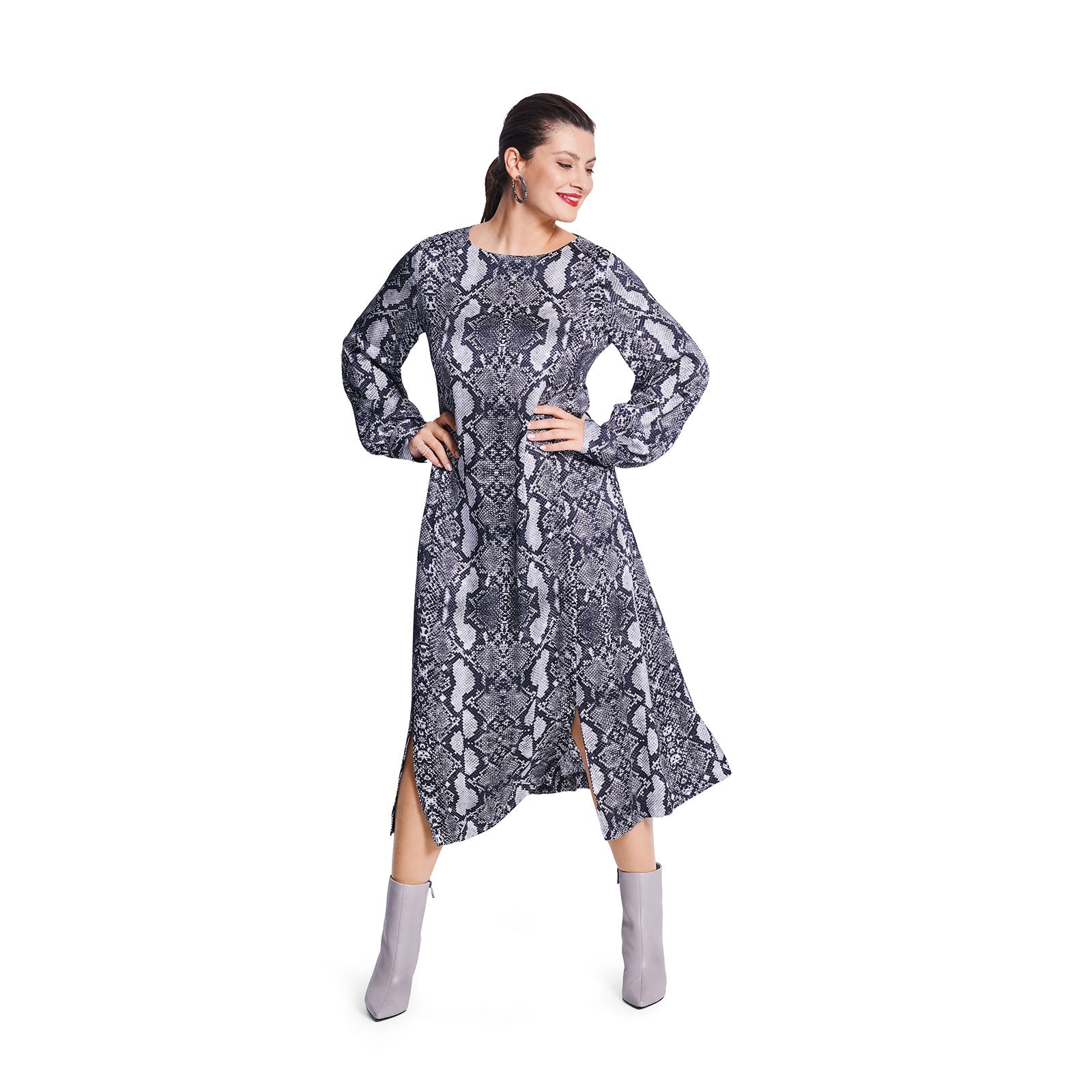 Burda 5797 dames jurk (curvy)