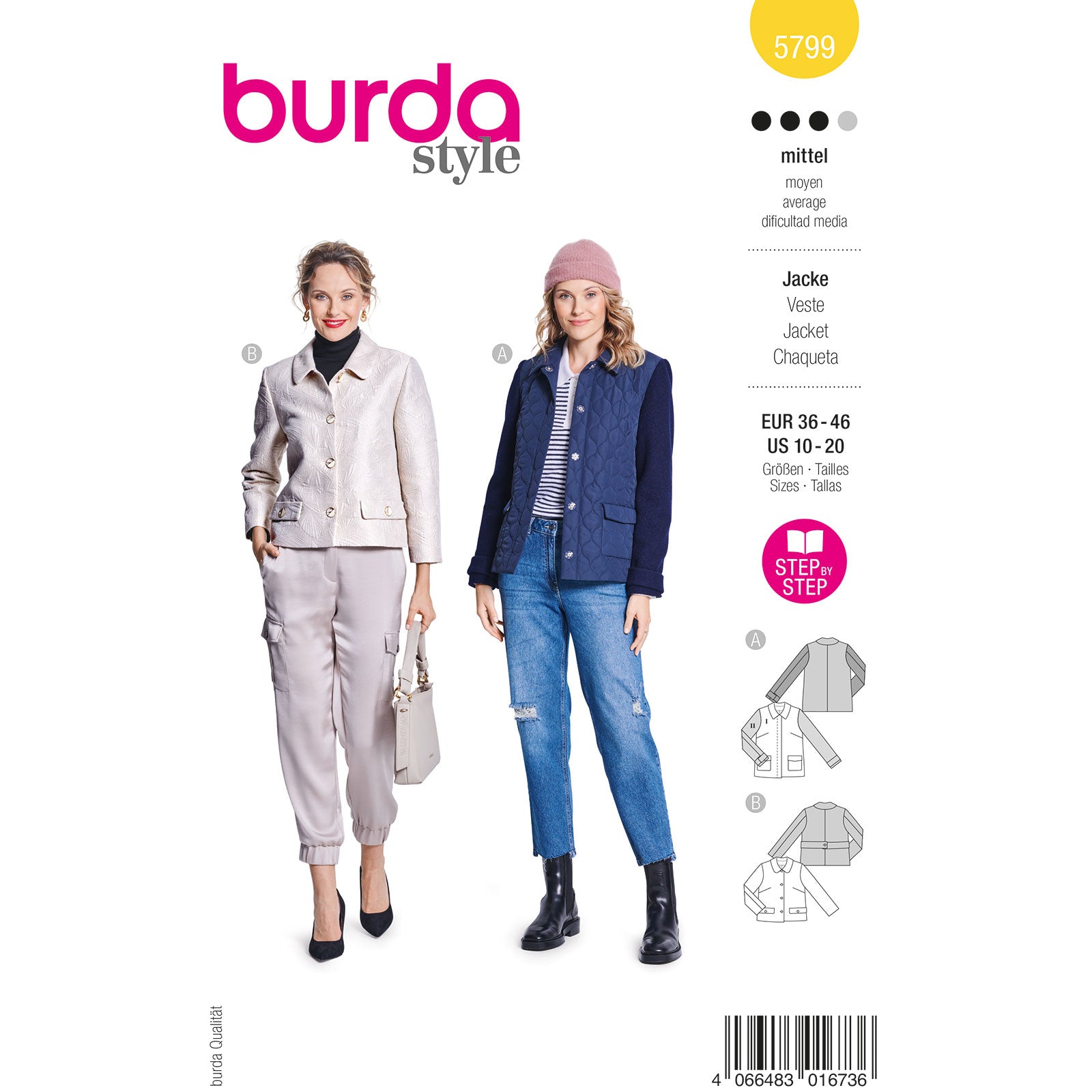 Burda 5799 dames blouse