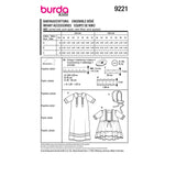 Burda 9221 baby communiejurk