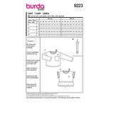 Burda 9223 jersey shirt camisa