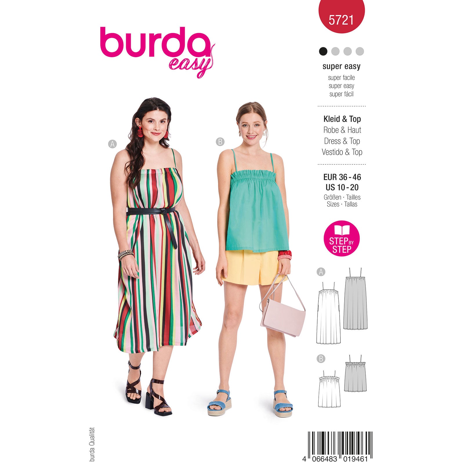 Burda Easy 5721 jurk en top