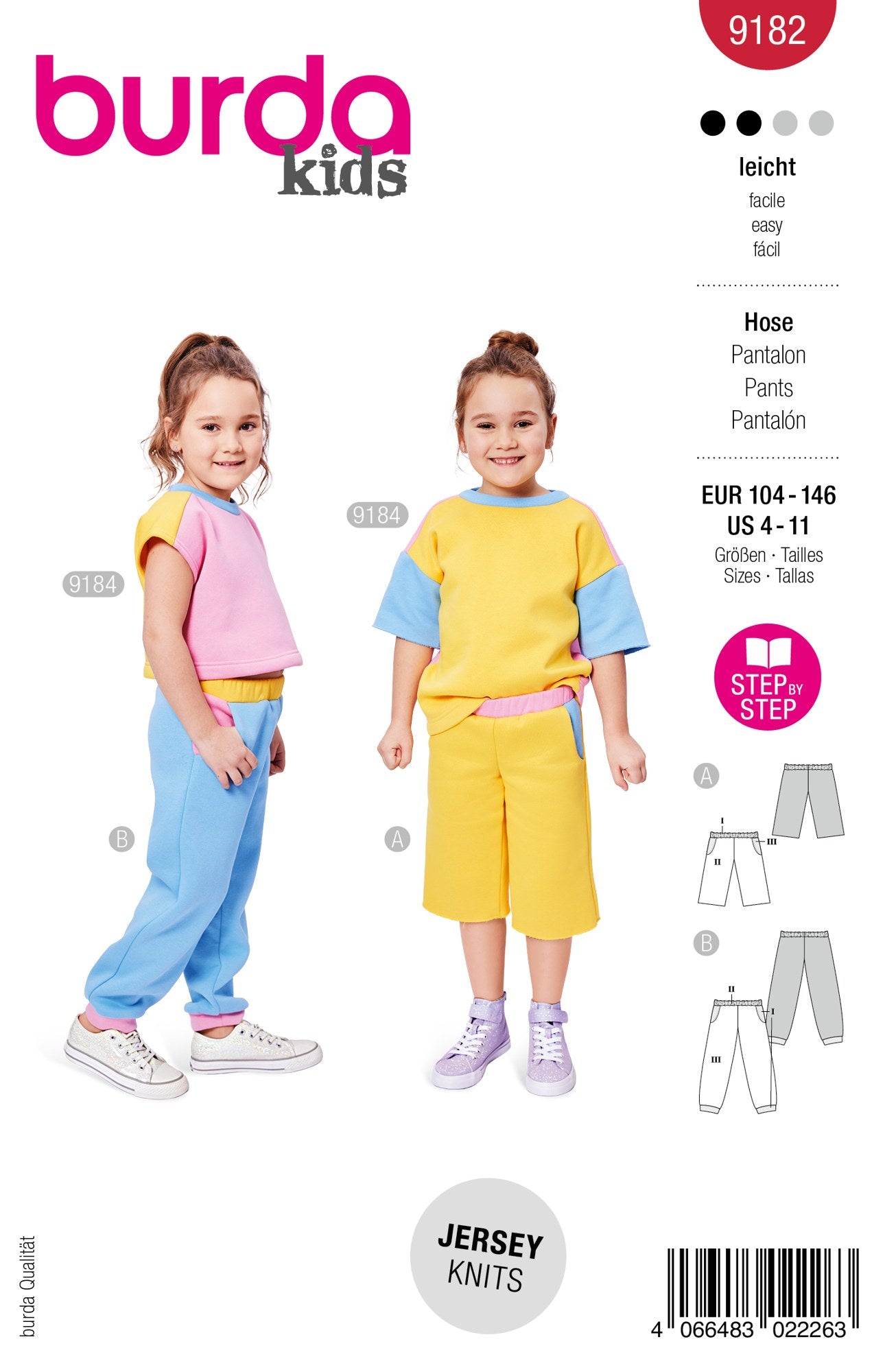 Burda Kids 9182 broekjes