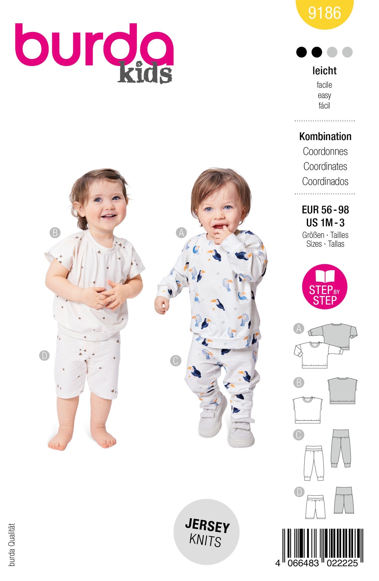 Burda Kids 9186 jersey pakje