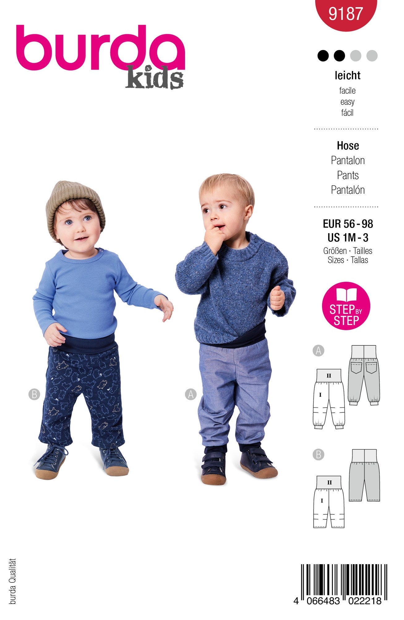 Burda Kids 9187 broekjes