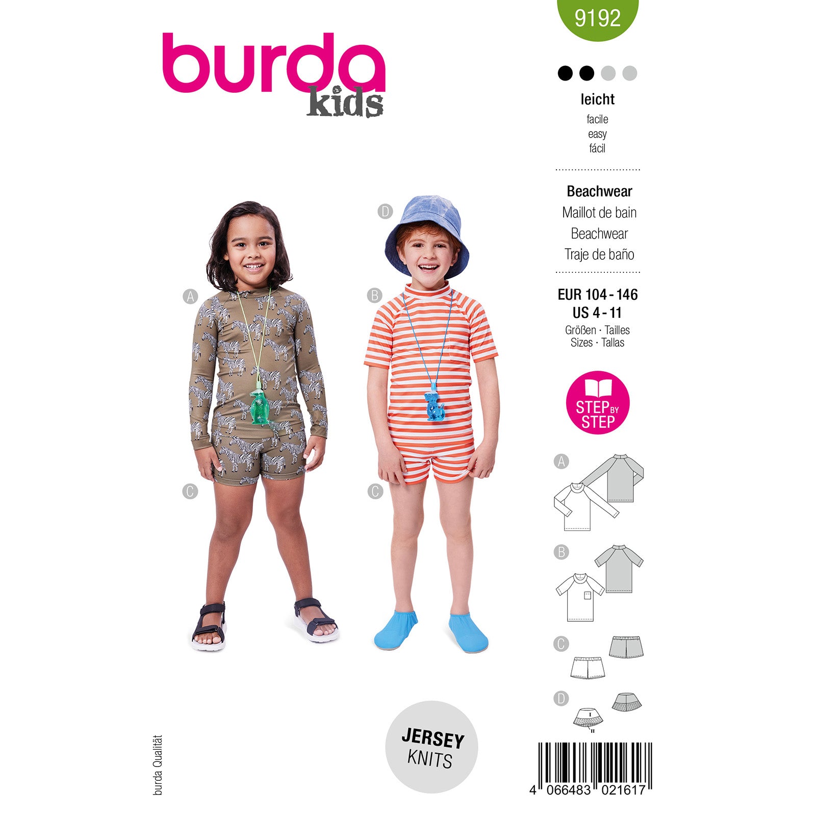 Burda Kids 9192 beachwear