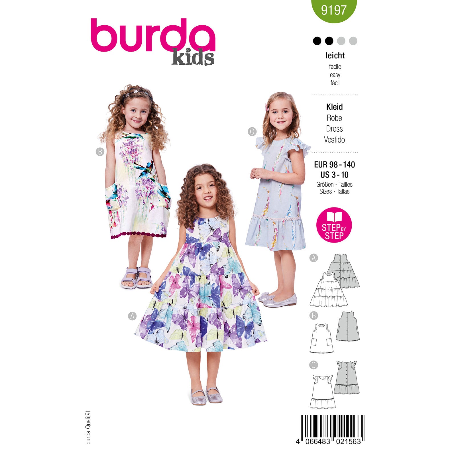 Burda Kids 9197 jurk