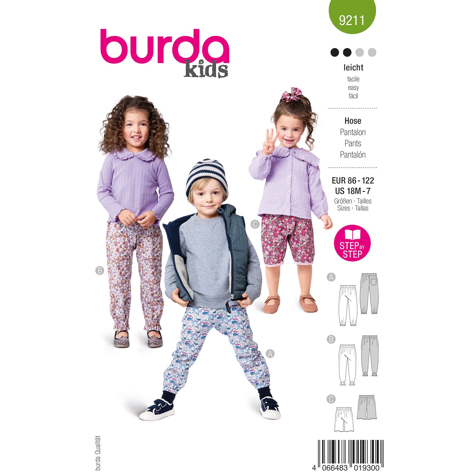Burda Kids 9211 broek