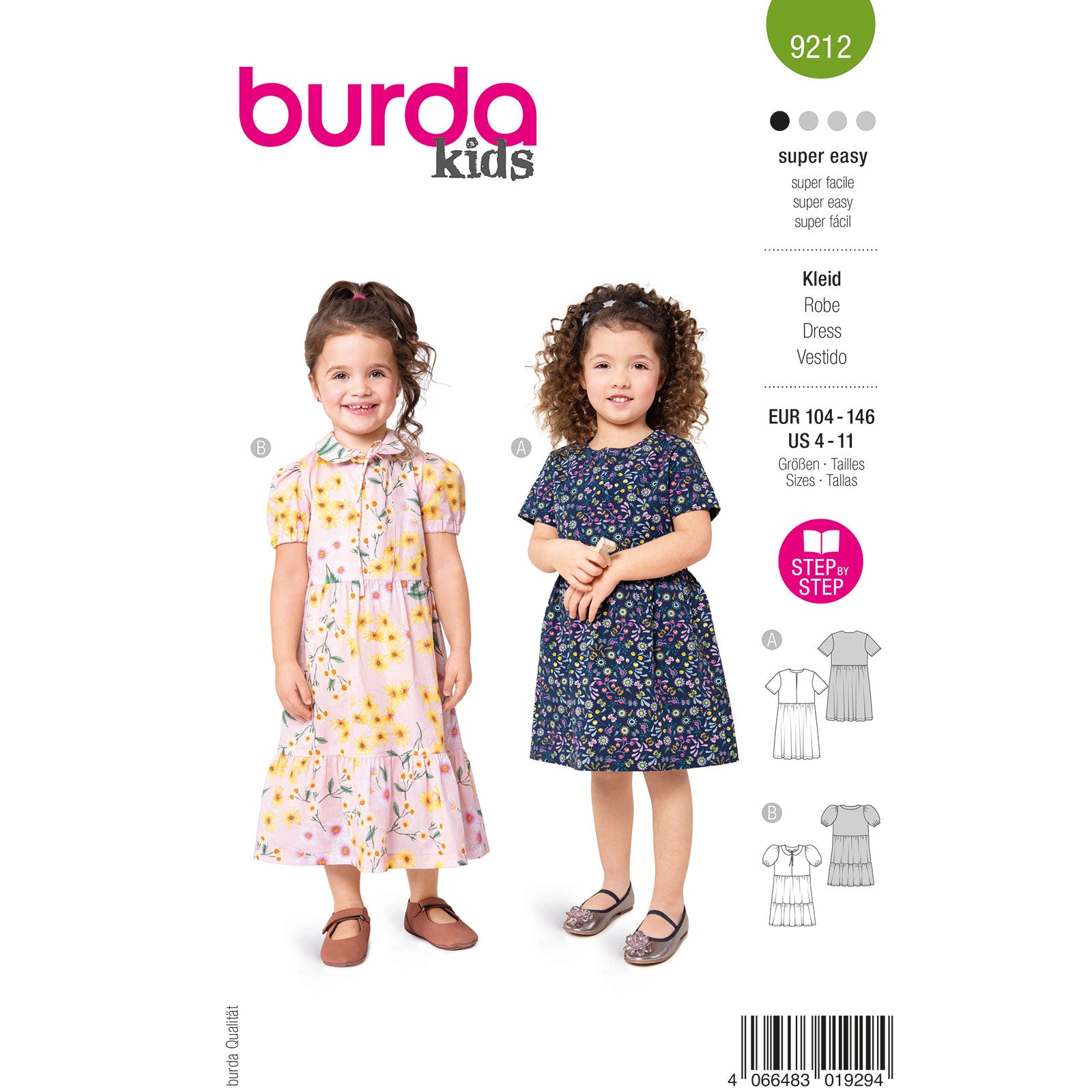Burda Kids 9212 jurk