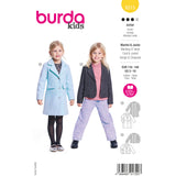 Burda Kids 9215 manteljas en colbert