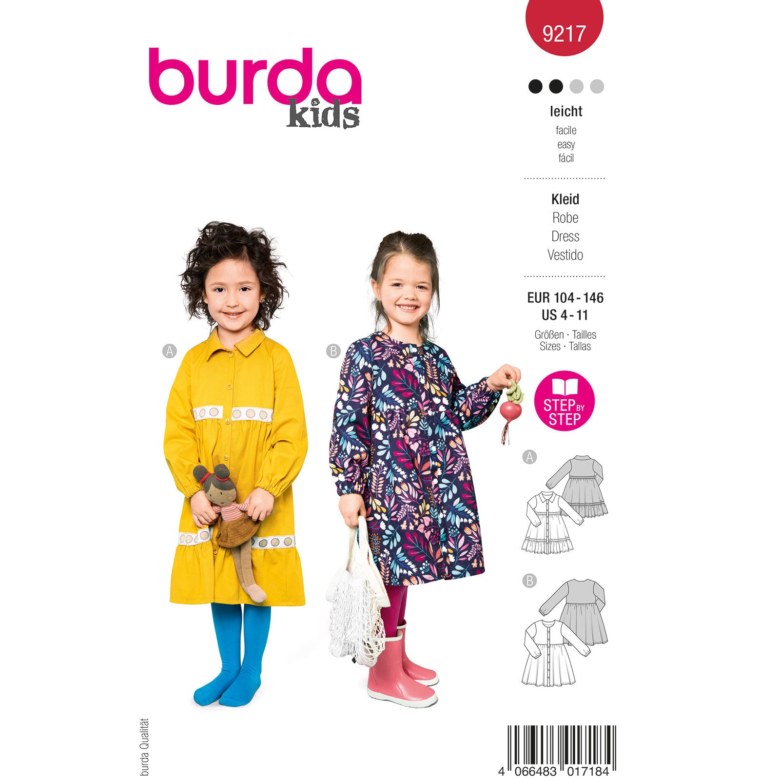 Burda Kids 9217 jurk