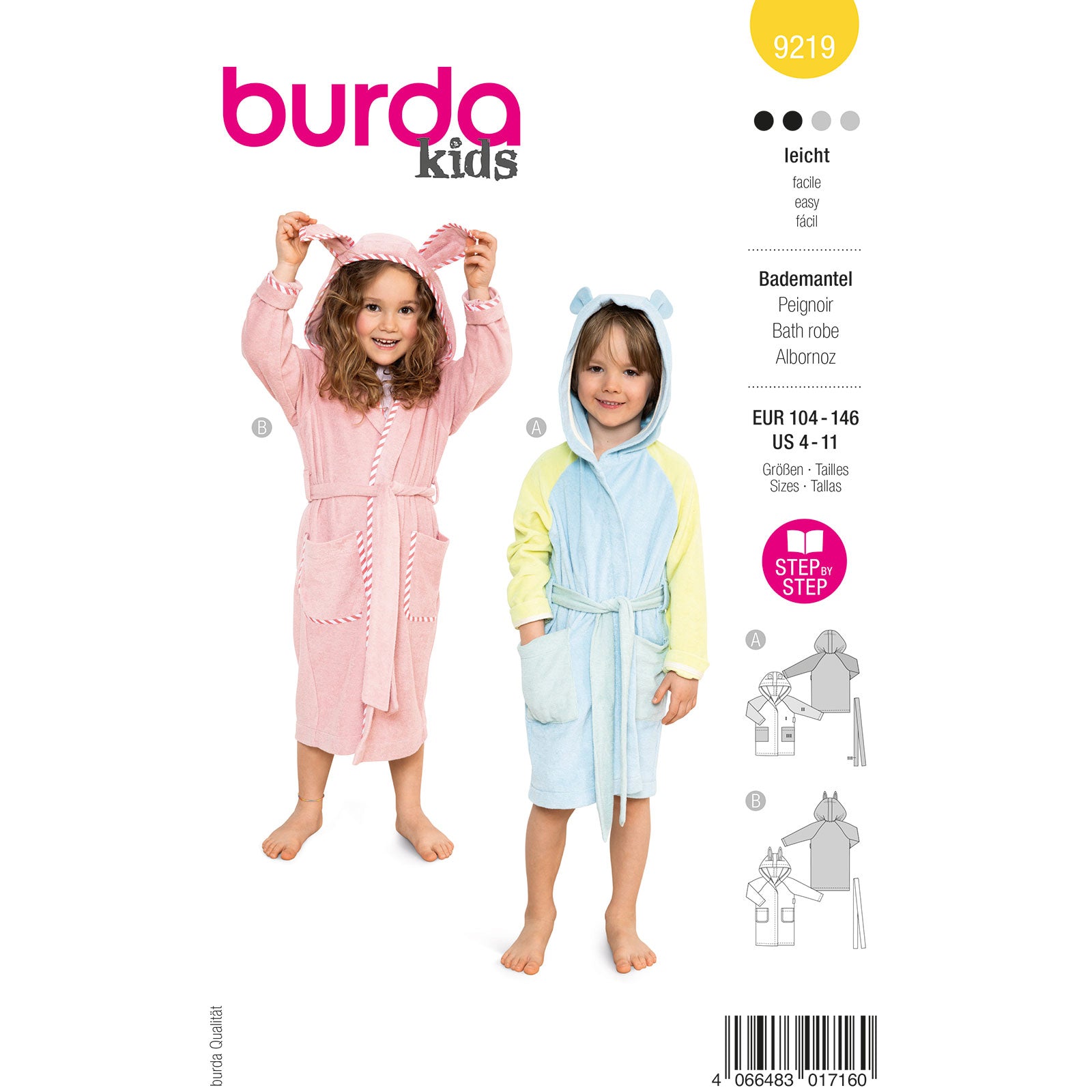 Burda Kids 9219 badjas