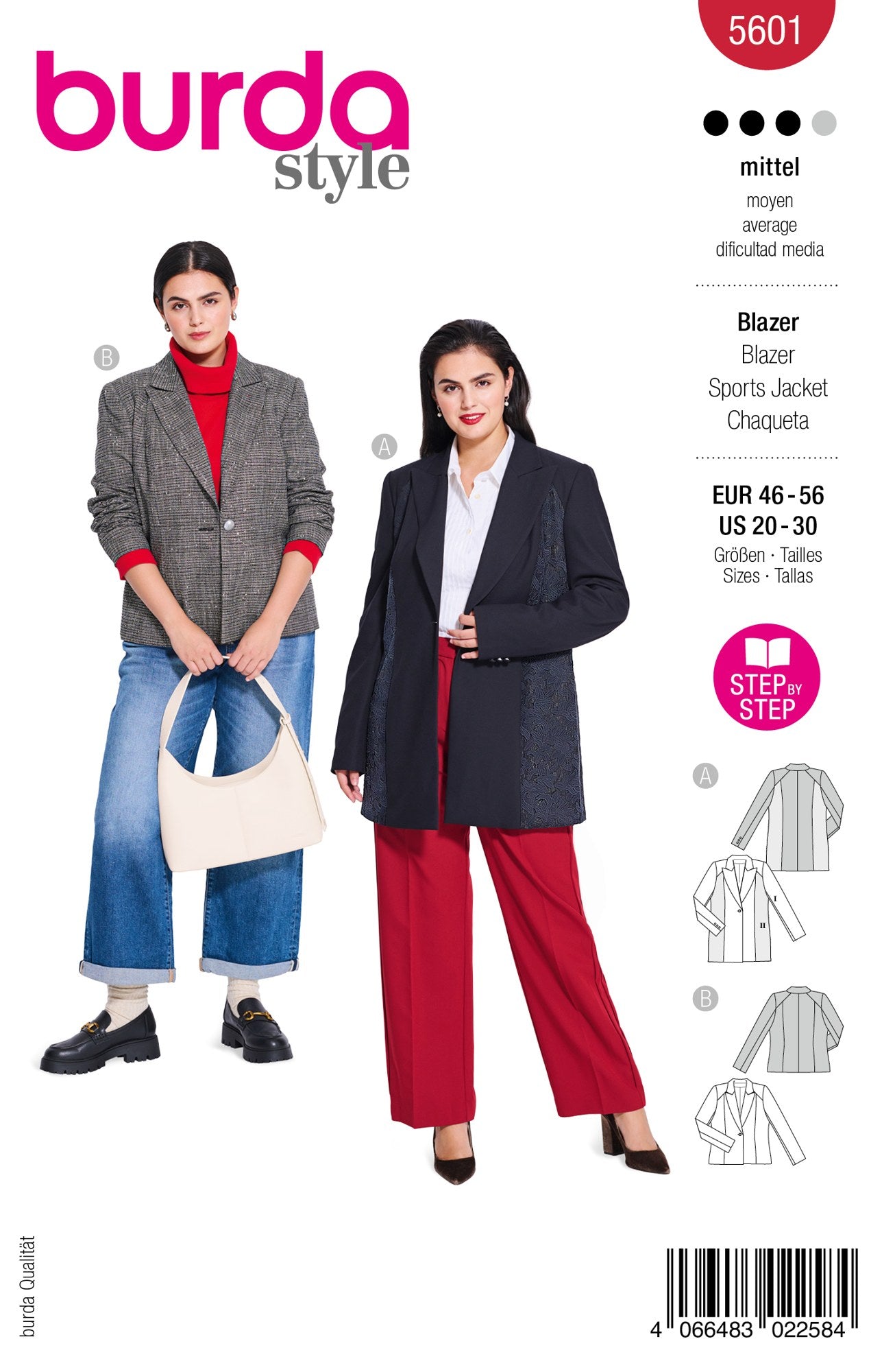 Burda Style 5601 blazer grote maten