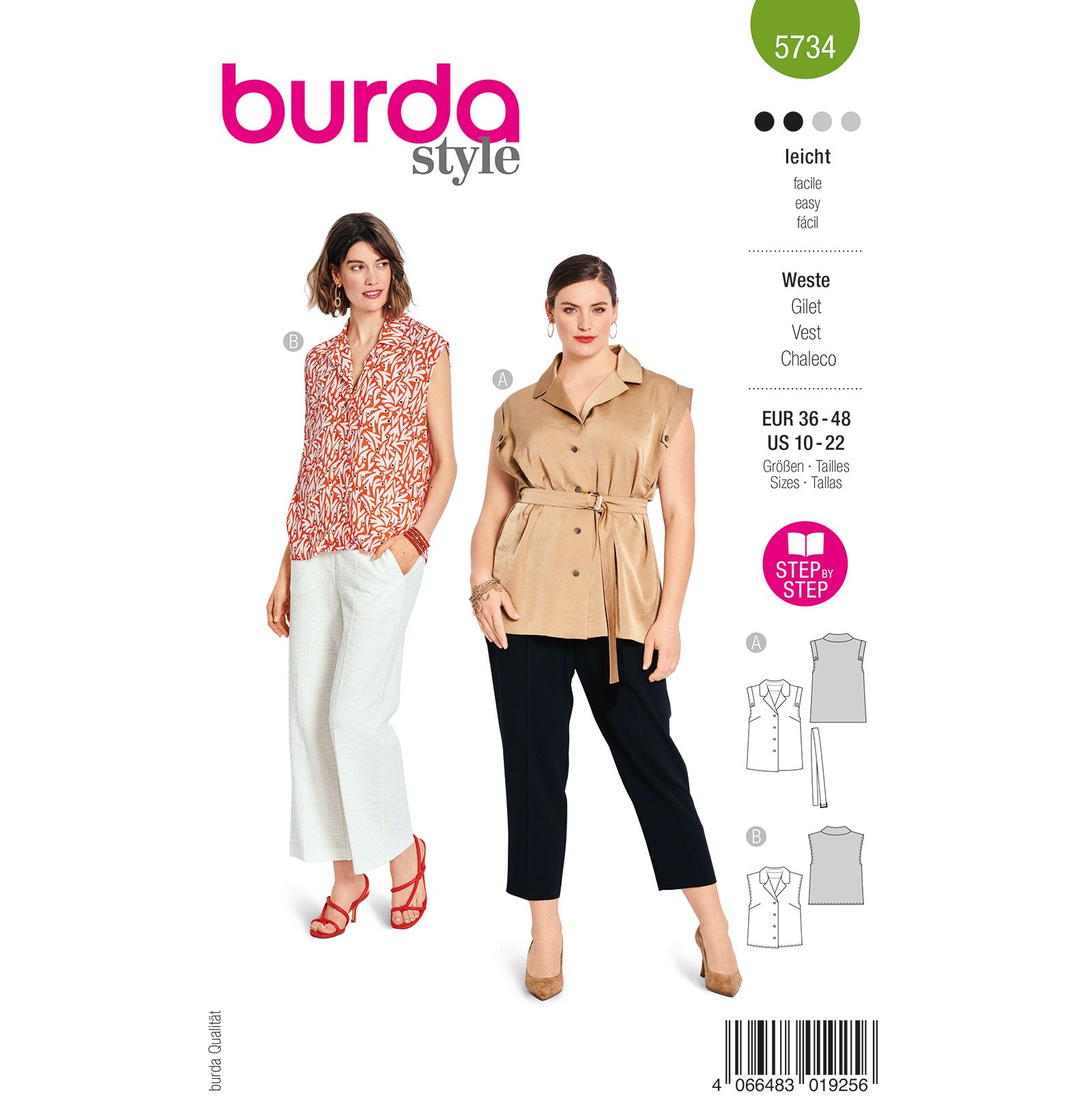 Burda Style 5734 gilet