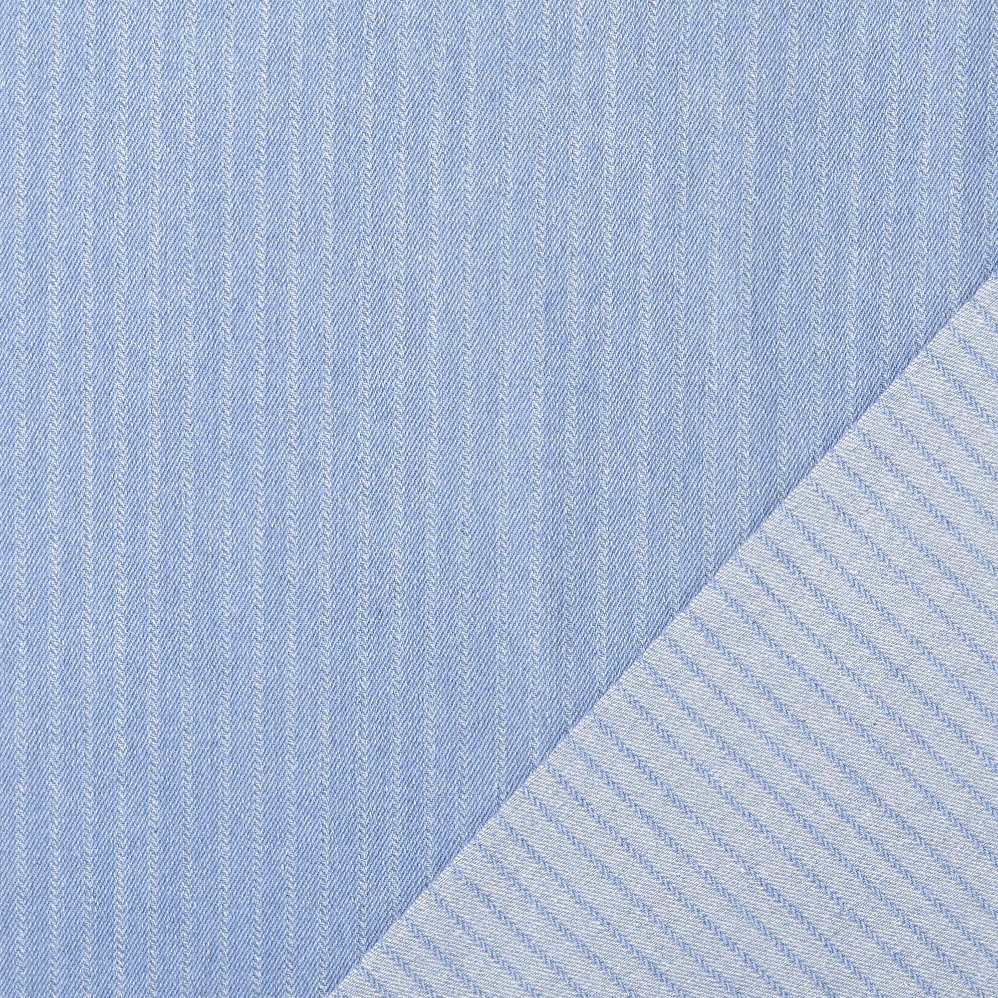 Denim heavy streep indigo