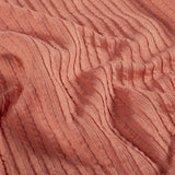 Ribjacquard jersey koraal
