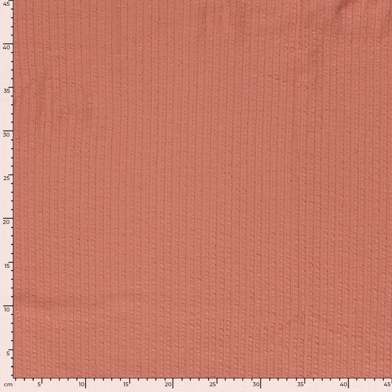 Ribjacquard jersey koraal